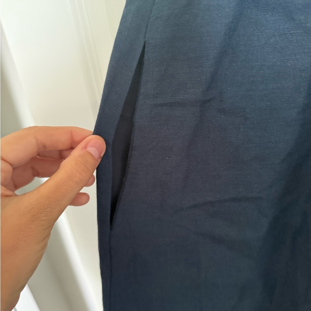 Abercrombie & Fitch Linen-Blend Midi Dress - Picture 6 of 9